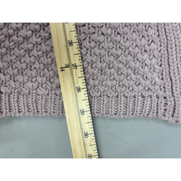 Renee C. Chunky Knit Cardigan Open Front Women's Medium Pink NWT - Picture 8 of 13